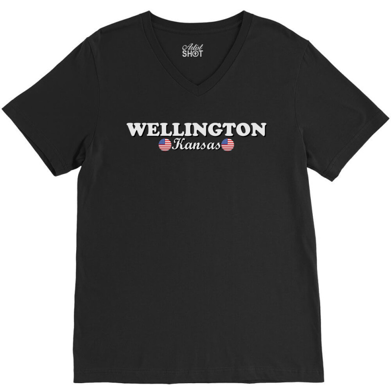 Wellington Kansas V-neck Tee | Artistshot