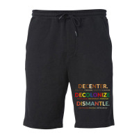 Decenter Decolonize Dismantle Fleece Short | Artistshot