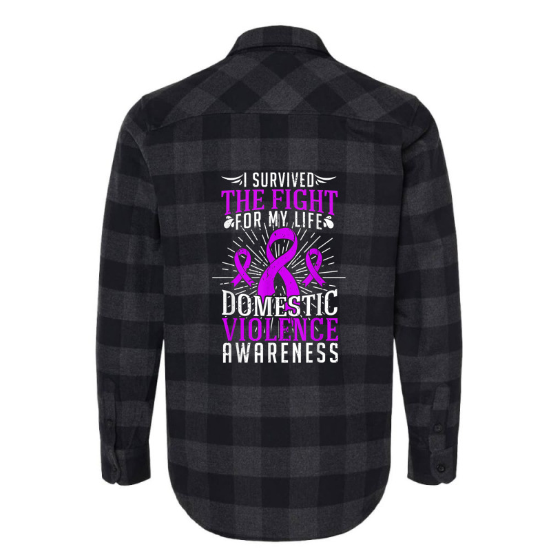 Domestic Violence Awareness Shirt Survivor Gift Design Flannel Shirt | Artistshot