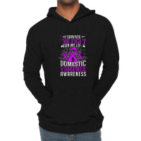 Domestic Violence Awareness Shirt Survivor Gift Design Lightweight Hoodie | Artistshot