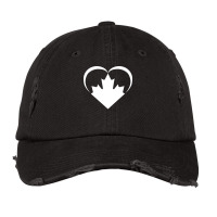 Small Canada Heart White Vintage Cap | Artistshot