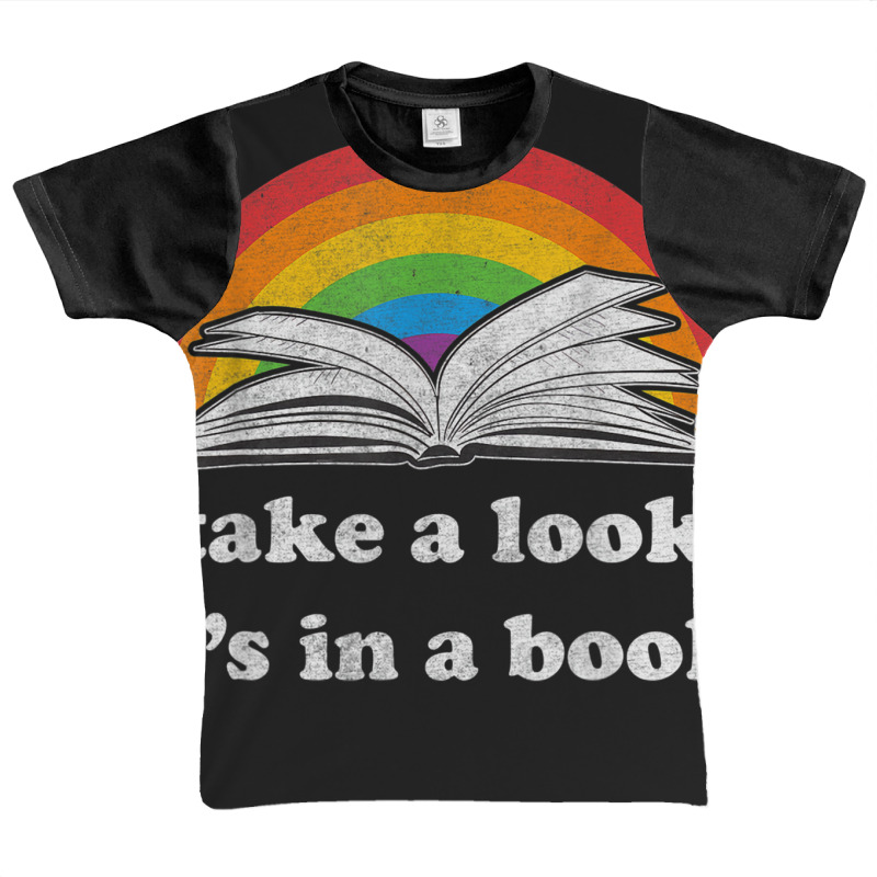 Take A Look It's In A Book Reading Vintage Retro Rainbow Graphic Youth T-shirt by ReginaldLewisMay | Artistshot