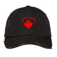 Small Canada Heart Vintage Cap | Artistshot