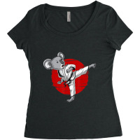 Koala Bear Karate Ninja Jiujitsu Taekwondo Women's Triblend Scoop T-shirt | Artistshot