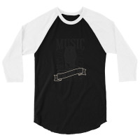 Music Is Live 3/4 Sleeve Shirt | Artistshot