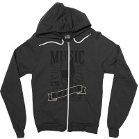 Music Is Live Zipper Hoodie | Artistshot