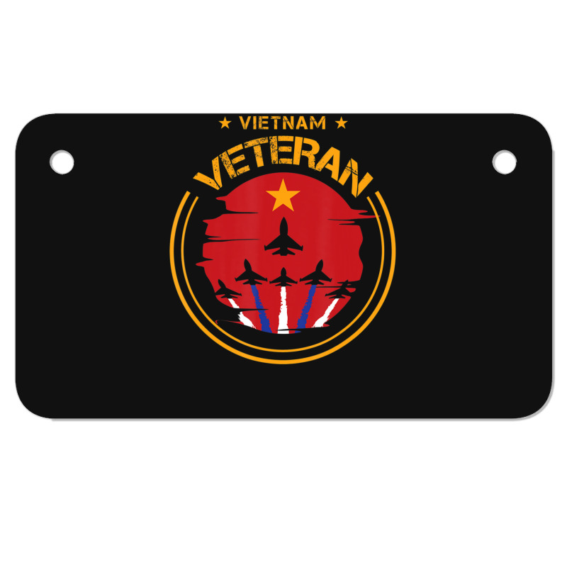 Mens Vietnam Veteran War Vet Soldier American Motorcycle License Plate | Artistshot