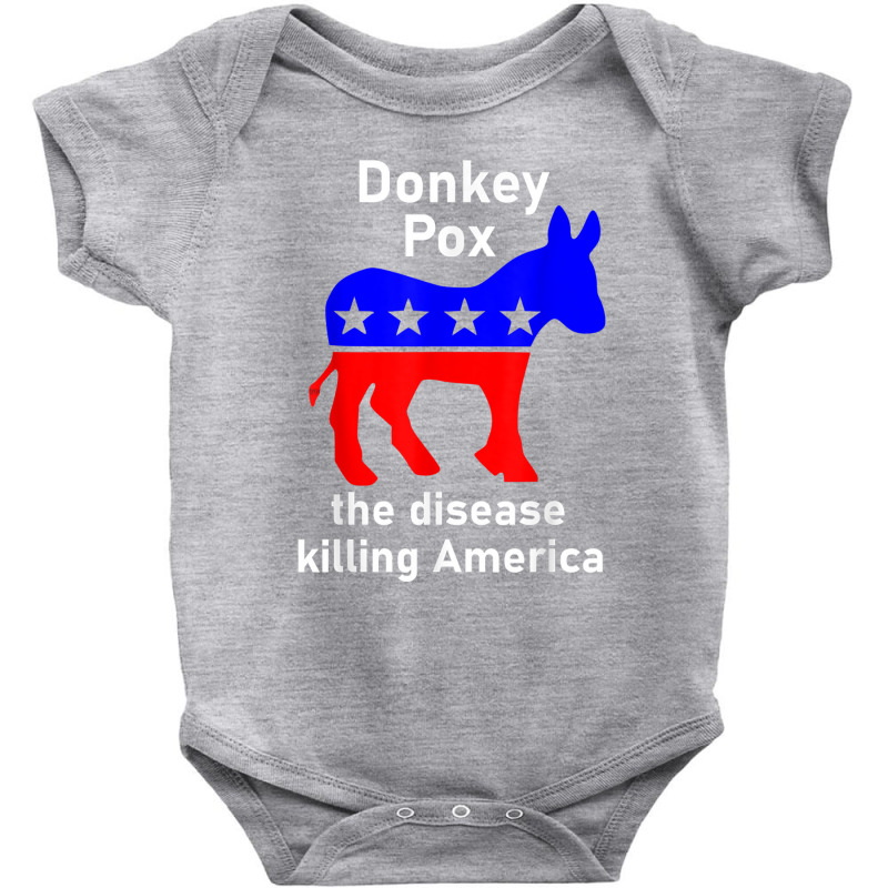 Donkey Pox Donkey Political Funny Satire Baby Bodysuit by Julia A Rivera | Artistshot