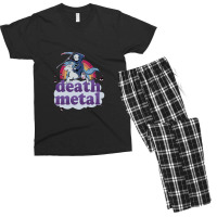 Death Metal' - The Grim Reaper Riding A Unicorn In Front Of A Rainbow  Men's T-shirt Pajama Set | Artistshot