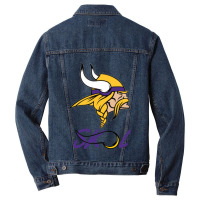 Skol Nordic Vikings Warrior Helmet Horn Men Denim Jacket | Artistshot