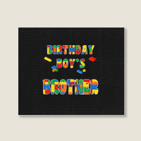 Building Block Brother Of The Birthday Boy Colorful Landscape Canvas Print | Artistshot