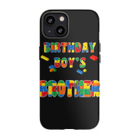 Building Block Brother Of The Birthday Boy Colorful Iphone 13 Case | Artistshot