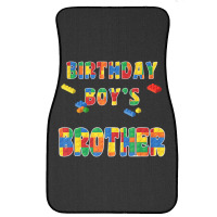 Building Block Brother Of The Birthday Boy Colorful Front Car Mat | Artistshot