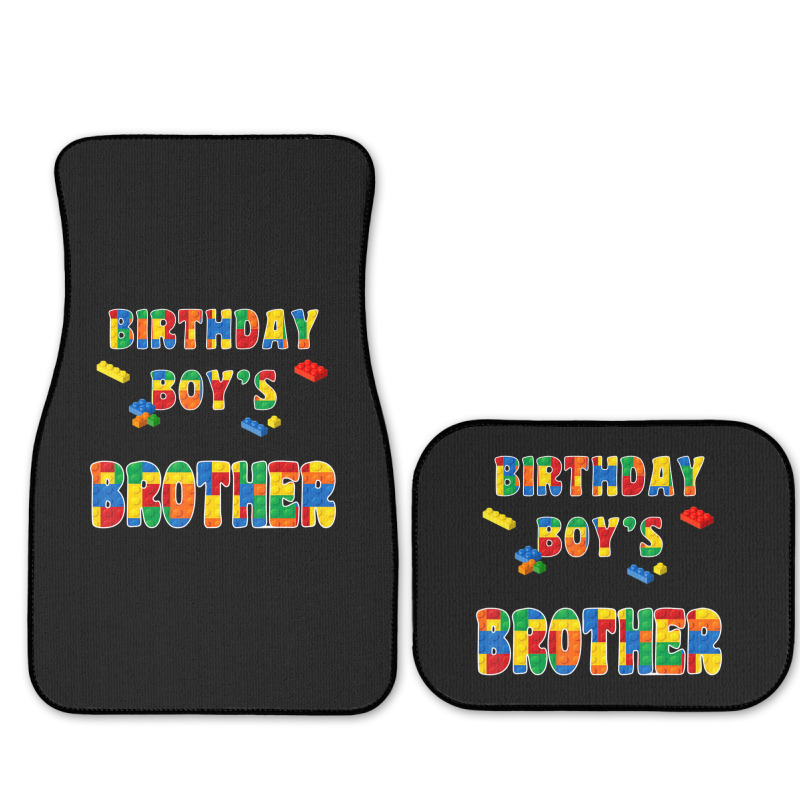 Building Block Brother Of The Birthday Boy Colorful Full Set Car Mats | Artistshot