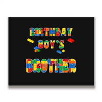 Building Block Brother Of The Birthday Boy Colorful Metal Print Horizontal | Artistshot