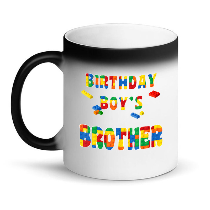 Building Block Brother Of The Birthday Boy Colorful Magic Mug | Artistshot