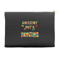 Building Block Brother Of The Birthday Boy Colorful Accessory Pouches | Artistshot