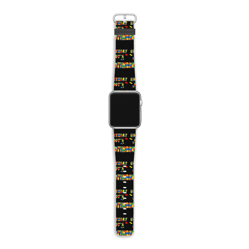 Building Block Brother Of The Birthday Boy Colorful Apple Watch Band | Artistshot