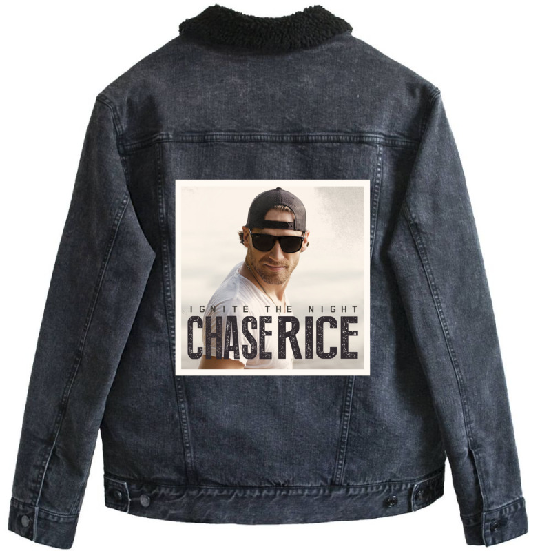 Chase Rice Ignite The Night Unisex Sherpa-Lined Denim Jacket by AllenSCrowley | Artistshot