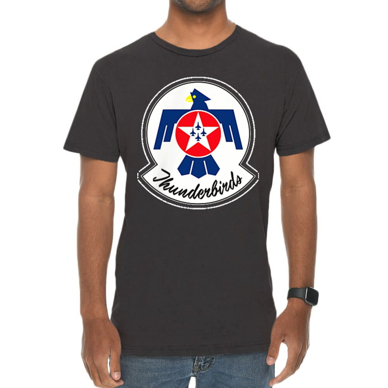 Proud Us Air Force Thunderbird Veteran Vintage Usa Flag Mens Vintage T-shirt | Artistshot