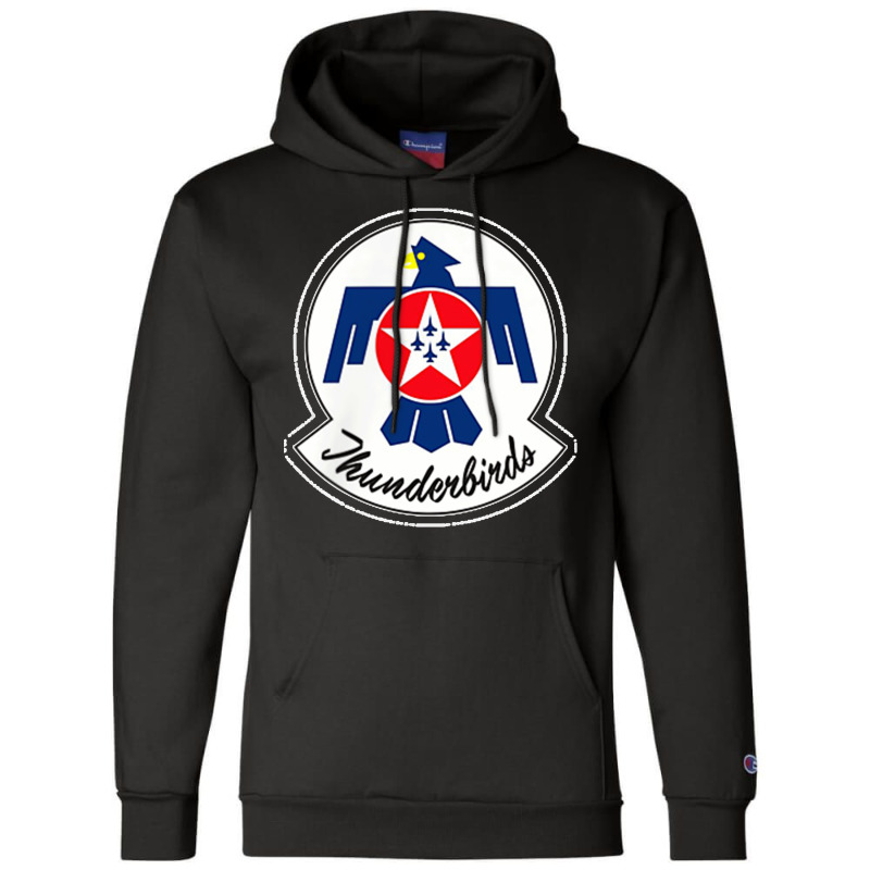 Proud Us Air Force Thunderbird Veteran Vintage Usa Flag Mens Champion Hoodie | Artistshot