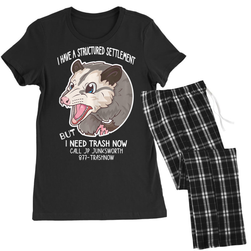 I Need Trash Now Possum Possum Women's Pajamas Set by rastyrocl | Artistshot