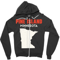 Pine Island Minnesota Usa State America Travel Minnesotan T Shirt Zipper Hoodie | Artistshot