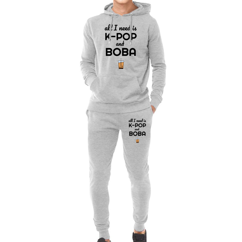 All I Need Is K Pop And Boba Bubble Tea Funny Hoodie & Jogger Set | Artistshot