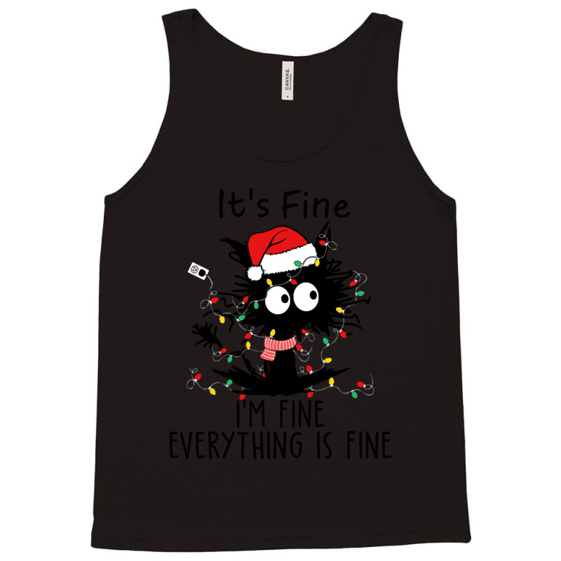 Funny Christmas Cat-mwn8q Tank Top by Babcock Bostick | Artistshot