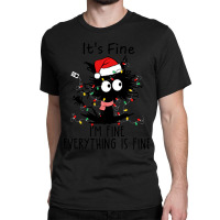 Funny Christmas Cat-mwn8q Classic T-shirt | Artistshot