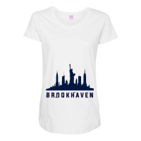 Brookhaven Long Island New York Maternity Scoop Neck T-shirt | Artistshot