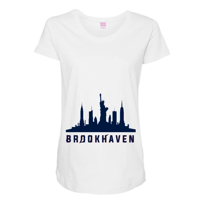 Brookhaven Long Island New York Maternity Scoop Neck T-shirt by LUCYICHARDS | Artistshot