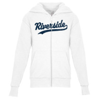 Riverside California Ca Vintage Sports Graphic T Shirt Youth Zipper Hoodie | Artistshot