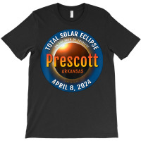 Prescott Arkansas Ar Total Solar Eclipse 2024  3  T Shirt T-shirt | Artistshot