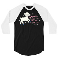 I Will Not Tolerate Your Bull Shit But I Wish You Peace 3/4 Sleeve Shirt | Artistshot