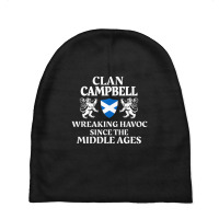 Campbell Scottish Family Clan Scotland Name Lion Baby Beanies | Artistshot