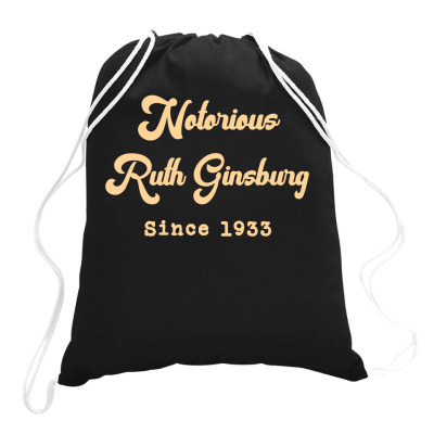 Vintage Notorious Rbg Ruth Bader Ginsburg Novelty Drawstring Bags Designed By Lyly