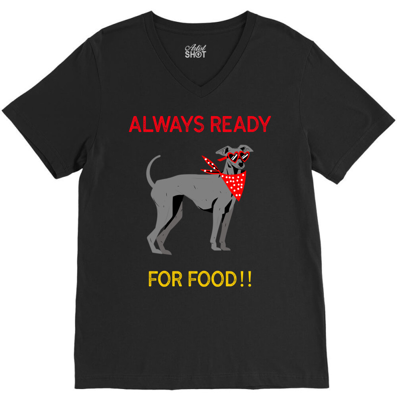 Always Ready For Food V-neck Tee | Artistshot