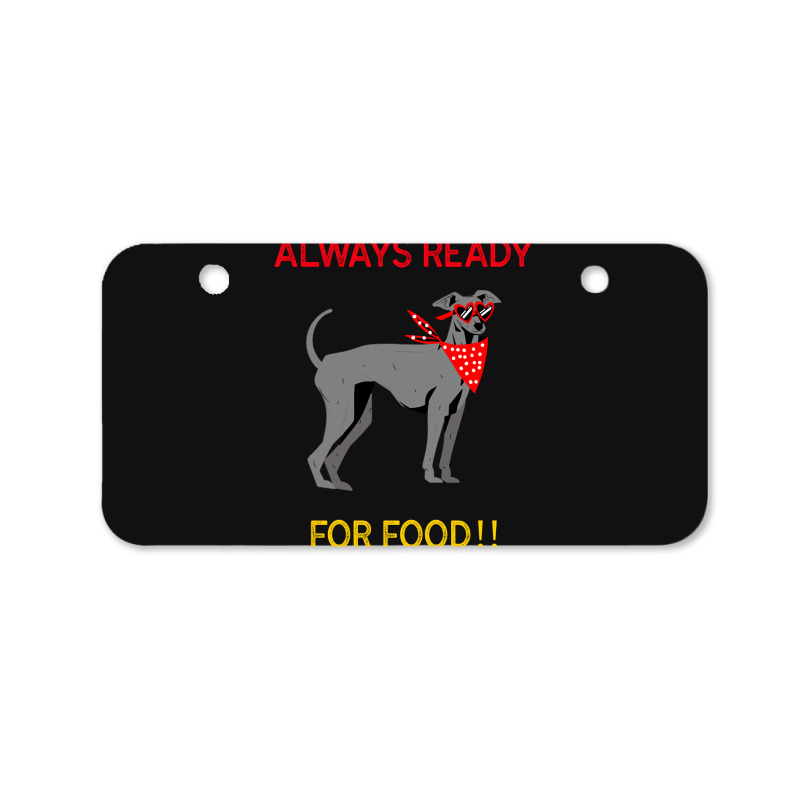 Always Ready For Food Bicycle License Plate | Artistshot