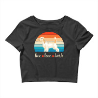 Petit Basset Griffon Vendeen T  Shirt Live Love Bark Petit Basset Grif Crop Top | Artistshot