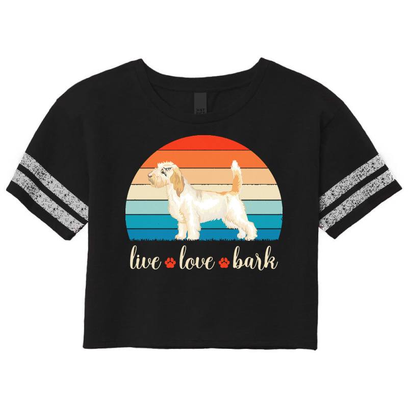 Petit Basset Griffon Vendeen T  Shirt Live Love Bark Petit Basset Grif Scorecard Crop Tee by christiansenmarlene | Artistshot