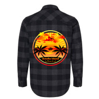 Amelia Island Beach, Palm Trees Sunset, Florida Summer-qz1m6 Flannel Shirt | Artistshot