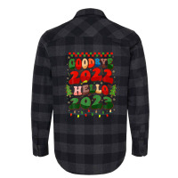 Goodbye 2022 Hello 2023 Happy New Year Christmas Xmas Groovy Flannel Shirt | Artistshot