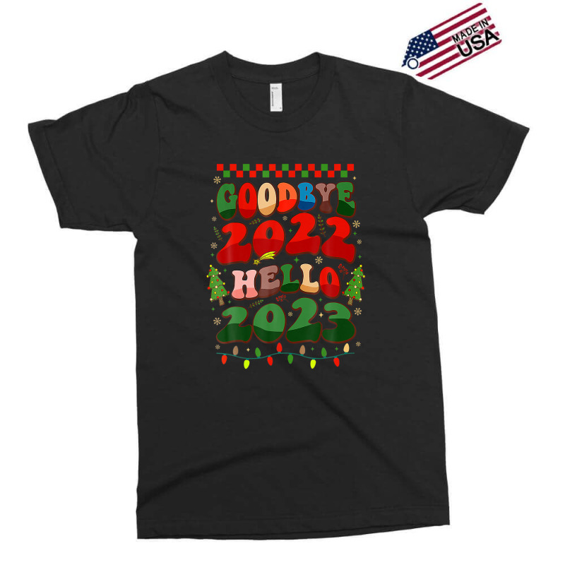 Goodbye 2022 Hello 2023 Happy New Year Christmas Xmas Groovy Exclusive T-shirt | Artistshot