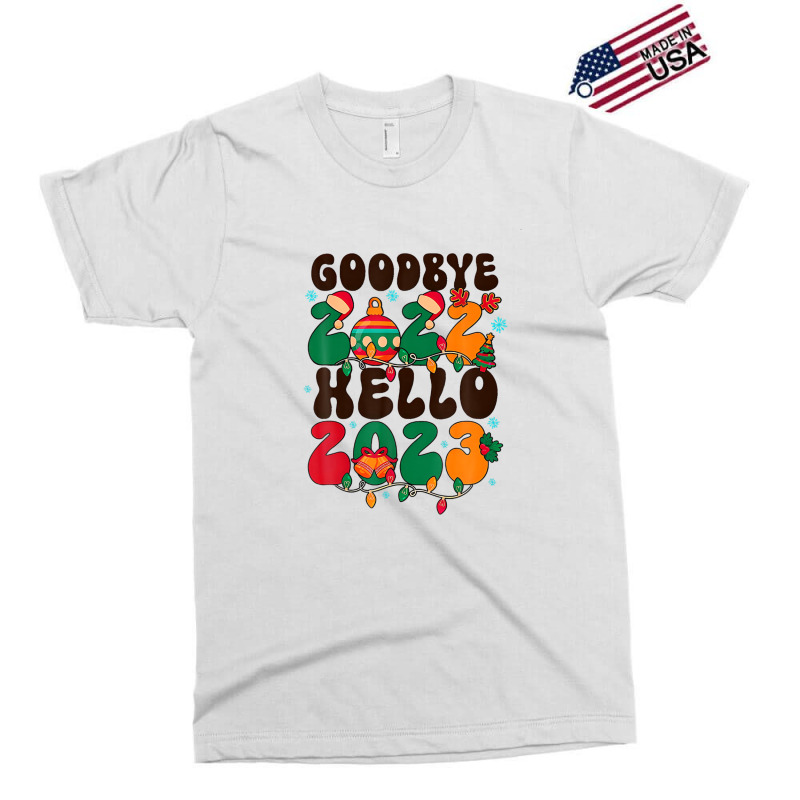 Goodbye 2022 Hello 2023 Happy New Year 2023 Christmas Groovy Exclusive T-shirt | Artistshot