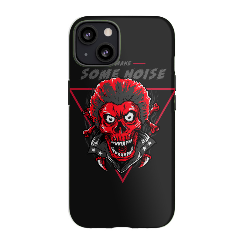 Skeleton Make Some Noise Iphone 13 Case | Artistshot