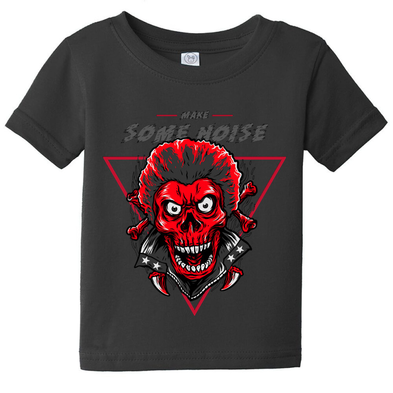 Skeleton Make Some Noise Baby Tee | Artistshot