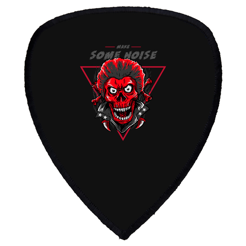 Skeleton Make Some Noise Shield S Patch | Artistshot