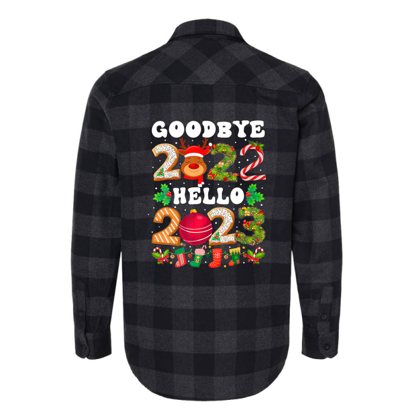 Goodbye 2022 Hello 2023 Happy New Year Christmas Funny Flannel Shirt | Artistshot