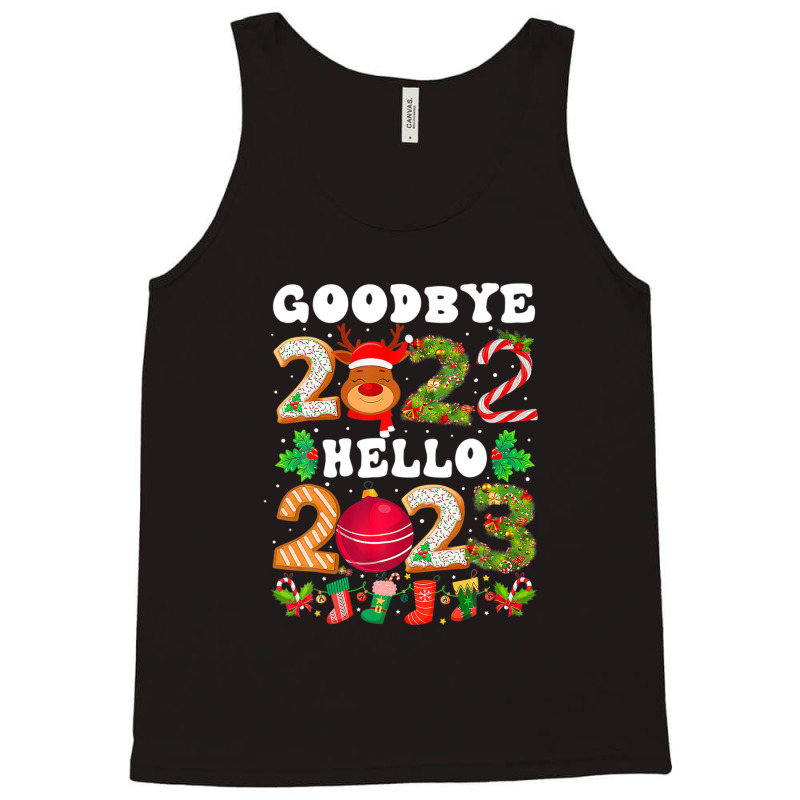 Goodbye 2022 Hello 2023 Happy New Year Christmas Funny Tank Top | Artistshot